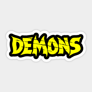 yellow demon Sticker